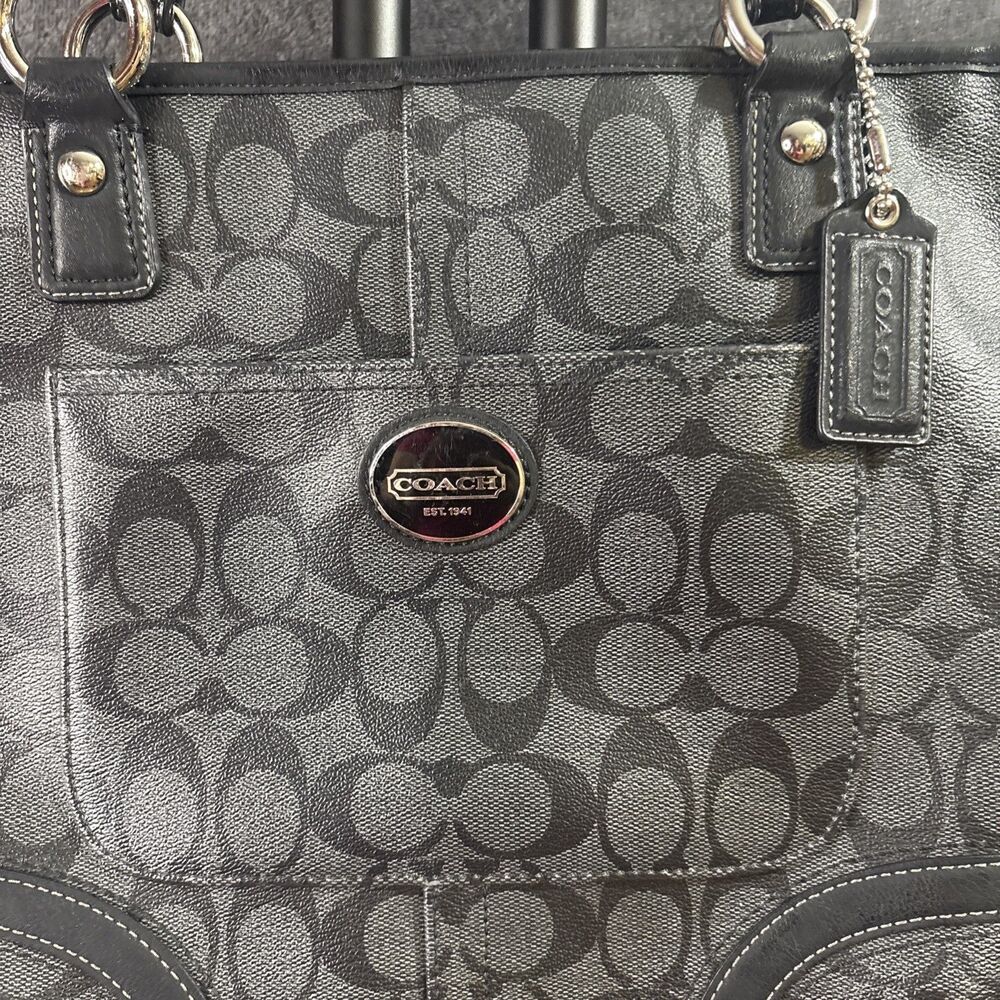 Coach Tote Bag Signature F18917 Gray - Picture 3 of 16